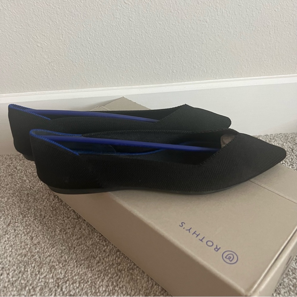 Rothy’s Solid Black The Point Pointed Toe Flats - image 2